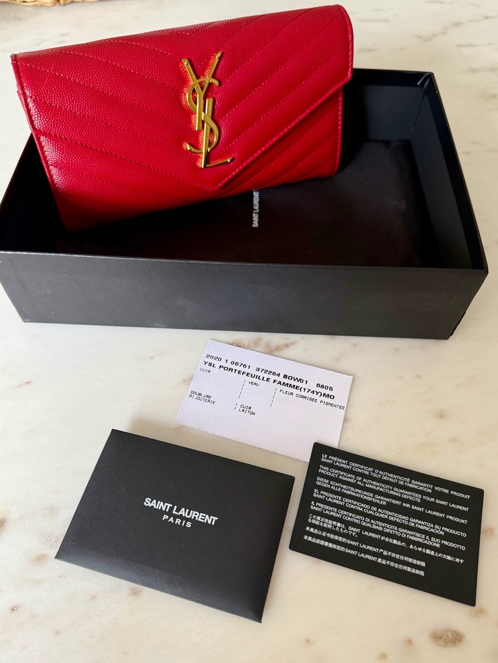 YSL Portefeuille Femme Wallet